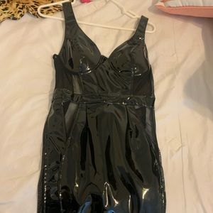Fashion Nova latex/mesh dress